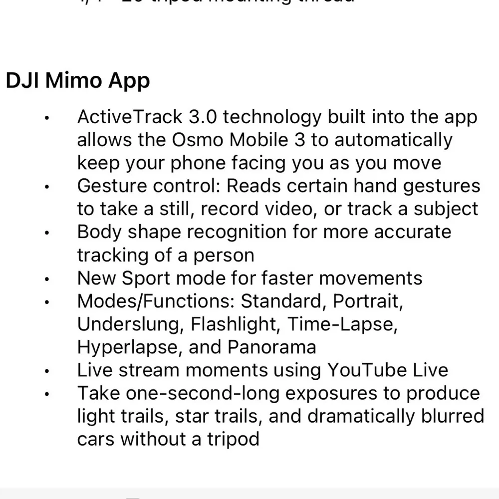 DJI Osmo Mobile 3 Smartphone Combo Kit content TikTok gimbal tripod pocket tech - Picture 15 of 16